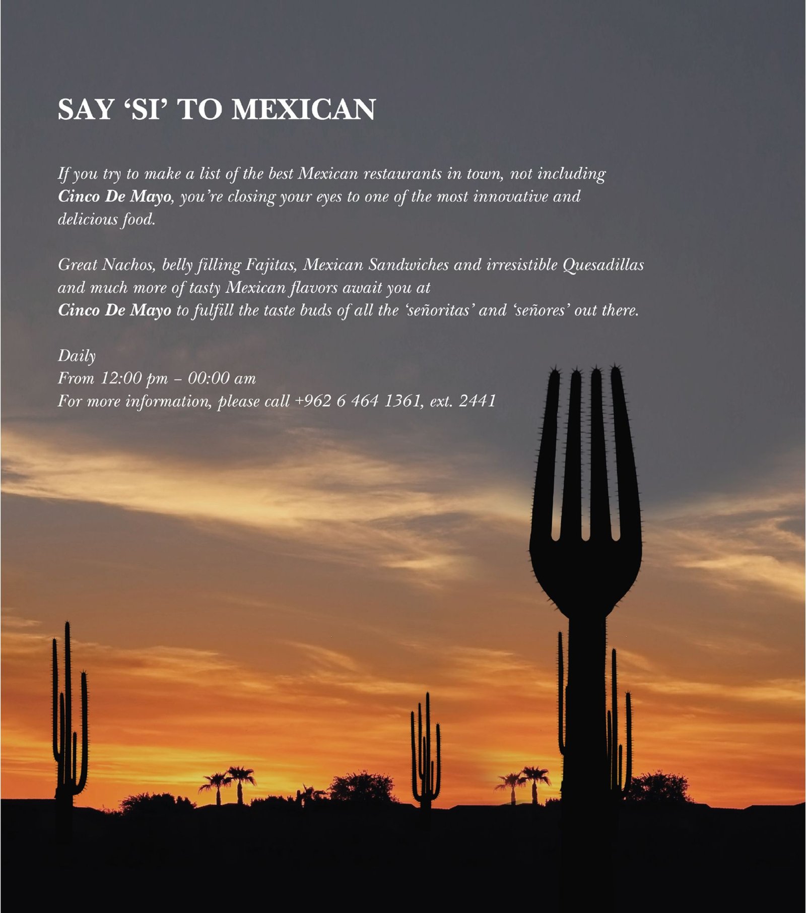 Dining campaigns for a five-star hotel
